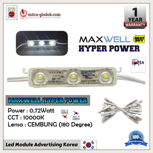 LED Module Maxwell Samsung SMD 2835 Hyper Transparant | 3 Mata 